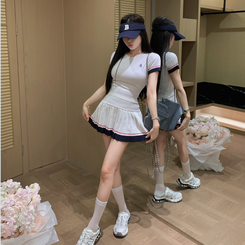 陈六六【张元英穿搭】针织两件套