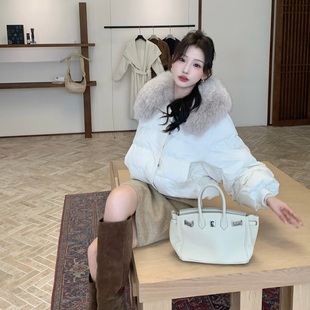 50绒大毛领保暖短款 冬季 羽绒服外套 温柔新贵 陈六六CHENLIULIU