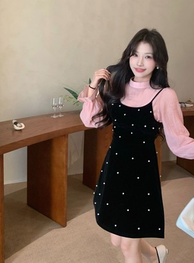 陈六六CHENLIULIU【节日气氛心动款】必入款精致丝绒吊带连衣裙