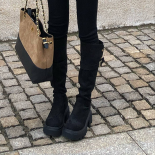 陈六六CHENLIULIU 百搭辣妹时髦长靴 瘦瘦靴