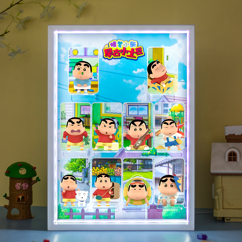 小新早古小土豆蜡笔盲盒展示盒