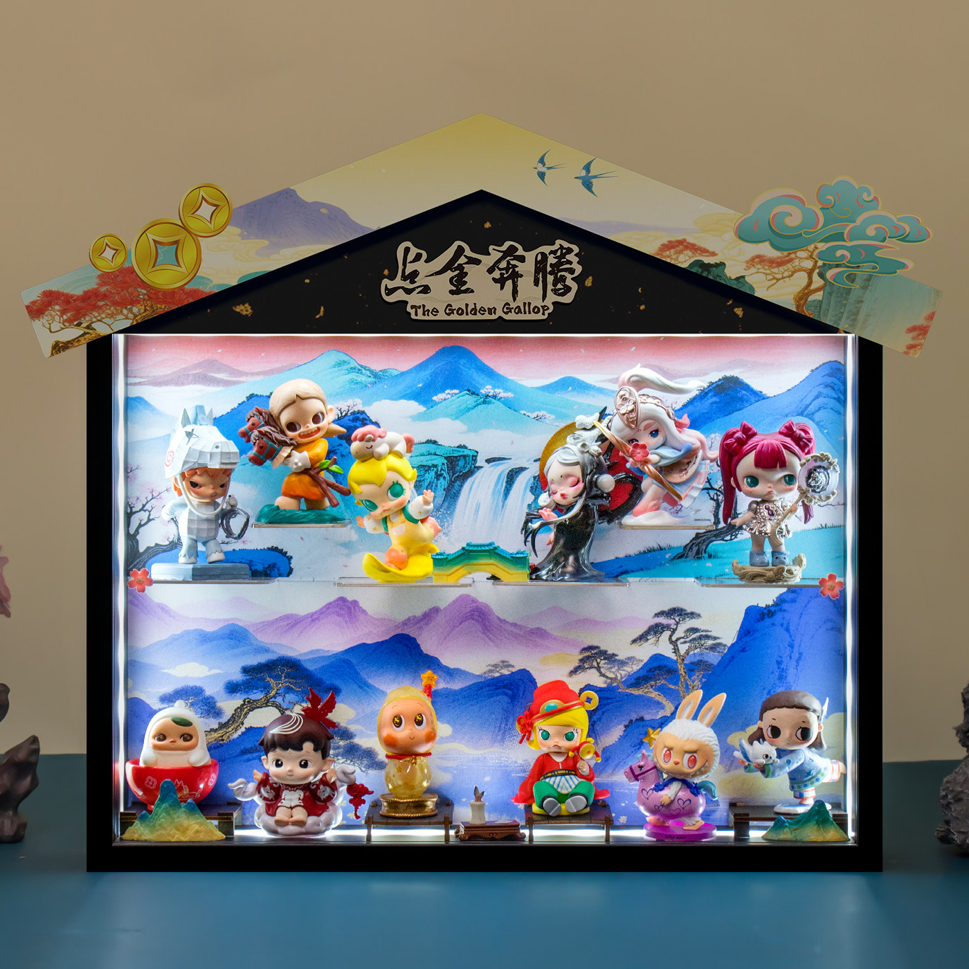 适用泡泡玛特点金奔腾系列手办盲盒收纳场景展示盒SP星星人labubu,模玩/动漫/周边/娃圈三坑/桌游,盲盒场景道具娃屋,淘宝优惠券,粉丝福利购,淘宝优惠卷