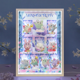 POPMART泡泡玛特INSTINCTOY毛怪·秘境花园系列盲盒场景展示盒