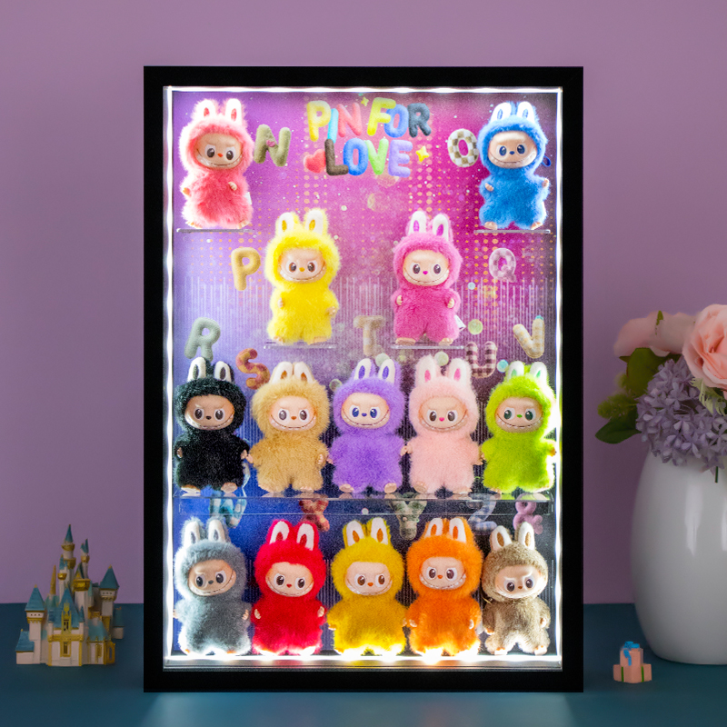 labubu心底密码系列盲盒展示盒