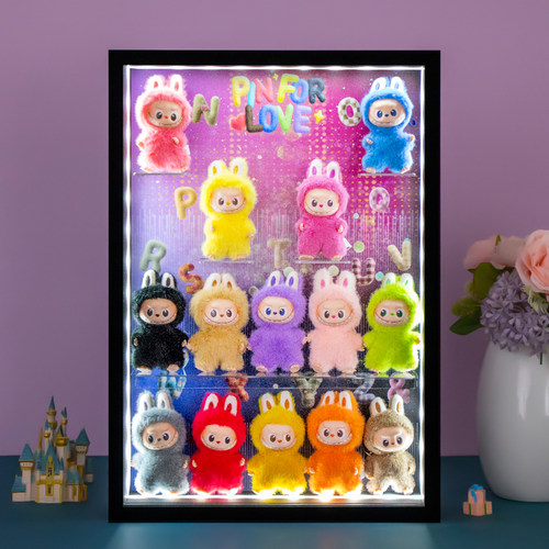 labubu心底密码系列盲盒展示盒