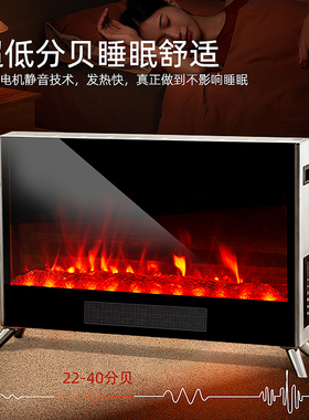 美国WeWarm仿真火焰静音取暖器家用大面积客厅石墨烯暖风机大壁炉