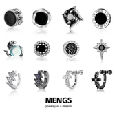 潮流耳饰 设计感男女高级时尚 合金耳饰 磁吸12件套无耳洞耳夹个性