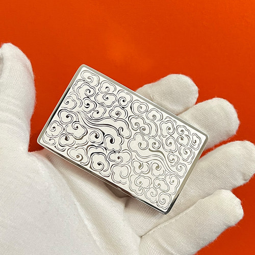 新款祥云不锈钢皮带扣头925包银