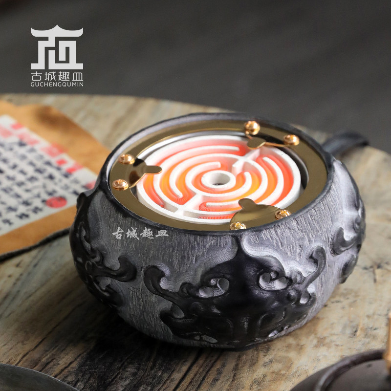 潮汕工夫茶老式石头电热丝炉静音小型烧水煮茶调温砂铫专用电陶炉,餐饮具,煮茶炉,淘宝优惠券,粉丝福利购,淘宝优惠卷