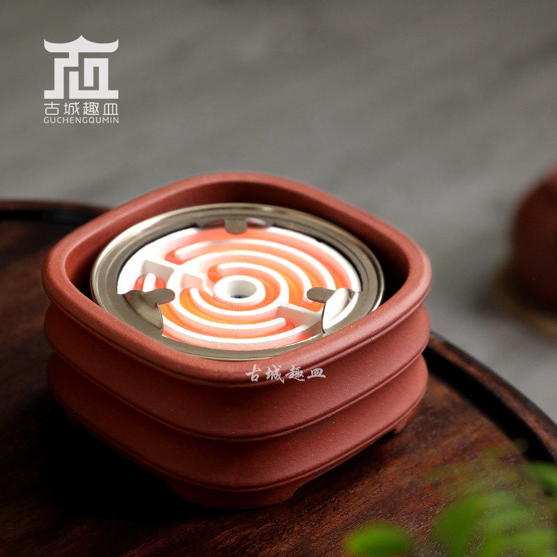 家用便携小型迷你紫砂电热丝炉图片