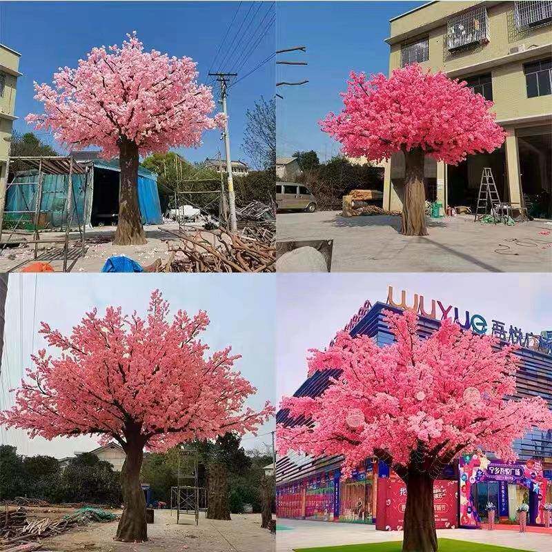 玻璃钢真树榕树游乐园商场装饰假树大型水泥树玻璃钢景观树