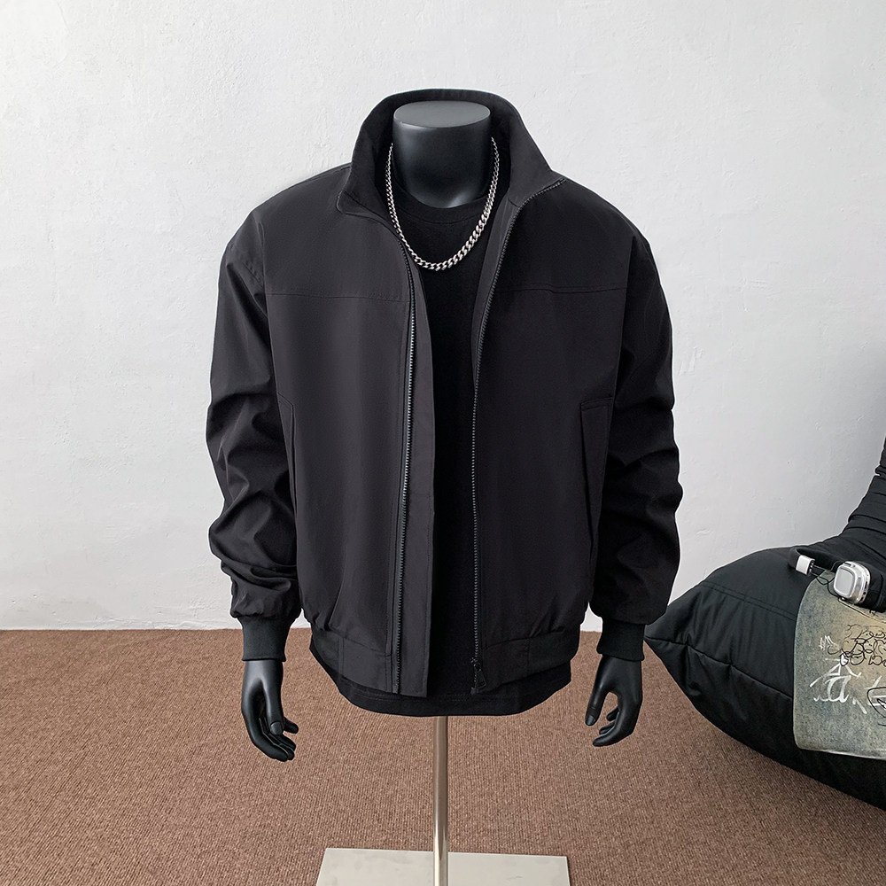 cleanfit美式飞行员夹克男春秋季痞帅立领棒球服潮牌短款工装外套,男装夹克,电商B347(原C409)
