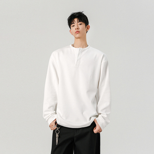 T02 男士 特P30 型长袖 T恤 春夏条纹肌理感宽松版 B347