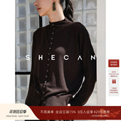针织衫 SHECAN 女 2025年秋冬季 多色打底衫 里物 休闲百搭丝光开衫