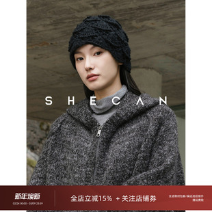 SHECAN【女主角】百搭包头帽极简风秋冬森系空顶帽子女编织日奢风