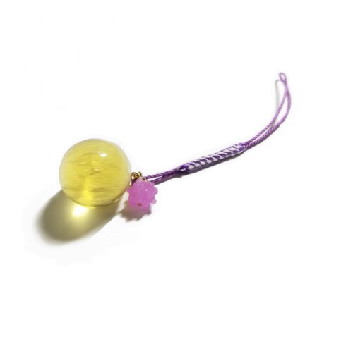 日本Nanaco plus+ real candy京之露手机绳包挂件金球
