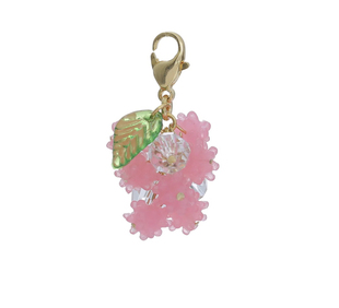 日本Nanaco plus+ real candy粉色金平糖透明珠子拉链扣包挂件