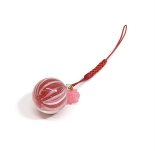 日本Nanaco plus+ real candy红色中球金平糖手机绳包挂件