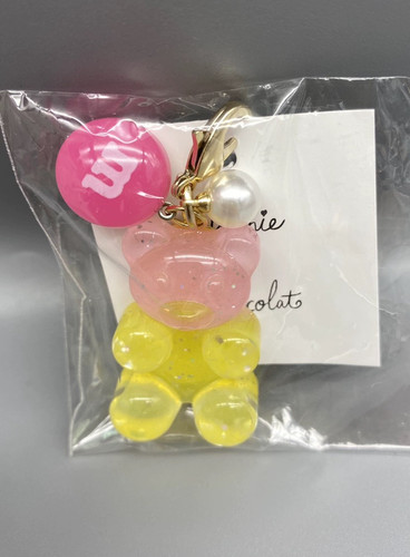 日本Curly卷发女孩Sophie et Chocolat渐变色小熊巧克力豆包挂件