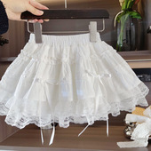 女童薄款 蛋糕裙2025春夏新款 儿童蕾丝仙女短裙宝宝可爱半身裙