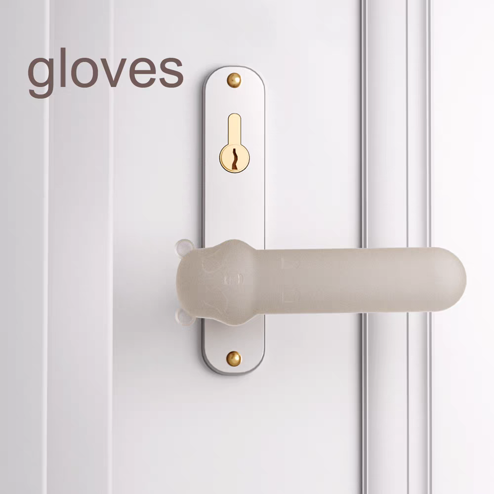 门把手套可爱硅胶门后防撞垫卫生间门防盗门把手保护套加厚防静电