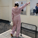 现货2025春季新款休闲连帽卫衣套装浙宝300/2521/P165控238，女装套装/套裙，郎佰婉