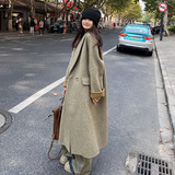 现货2025冬季新款气质显瘦毛呢大衣浙宝300/8845/P185控268，女装毛呢外套，郎佰婉