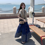 现货2025夏季新款时尚套装裙浙宝300/2843/P145控208，女装连衣裙，郎佰婉