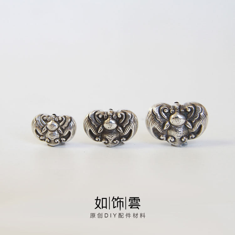 925银蝙蝠背云手串隔珠散珠配饰
