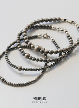 925银简约款圆珠手链百搭手环女