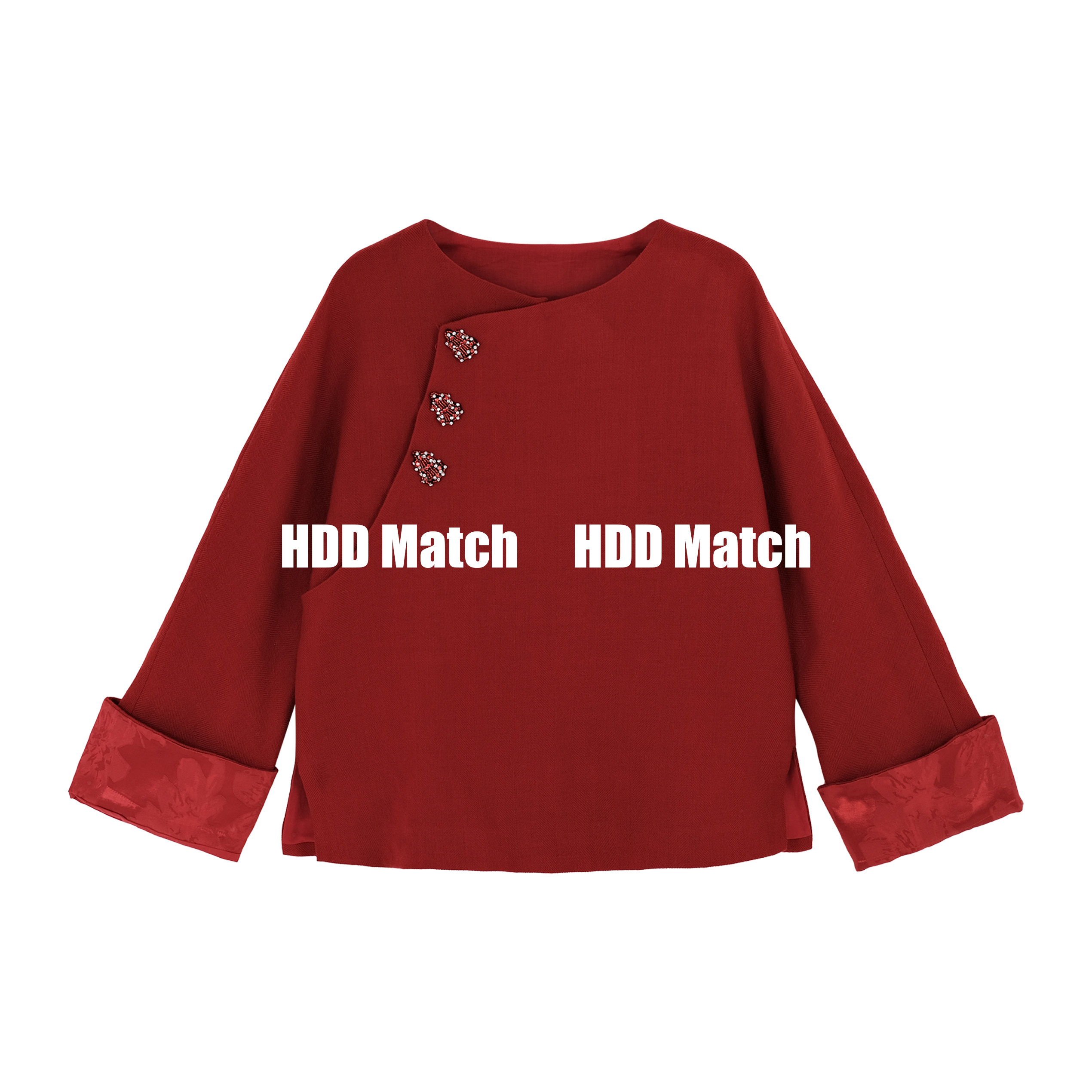 HDD- "喜 乐" 羊毛 女款中式国风定制新年红外套 Y1184,女装/女士精品,短外套,淘宝优惠券,粉丝福利购,淘宝优惠卷