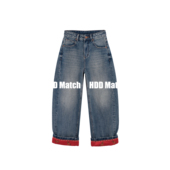 牛仔方式 棉 女款 HDD 水洗宽松品质土耳其百搭牛仔裤 Y1185