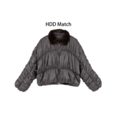 褶皱定制毛领羽绒服 HDD Y9642 冬季 女款 时髦温度 90白鹅绒