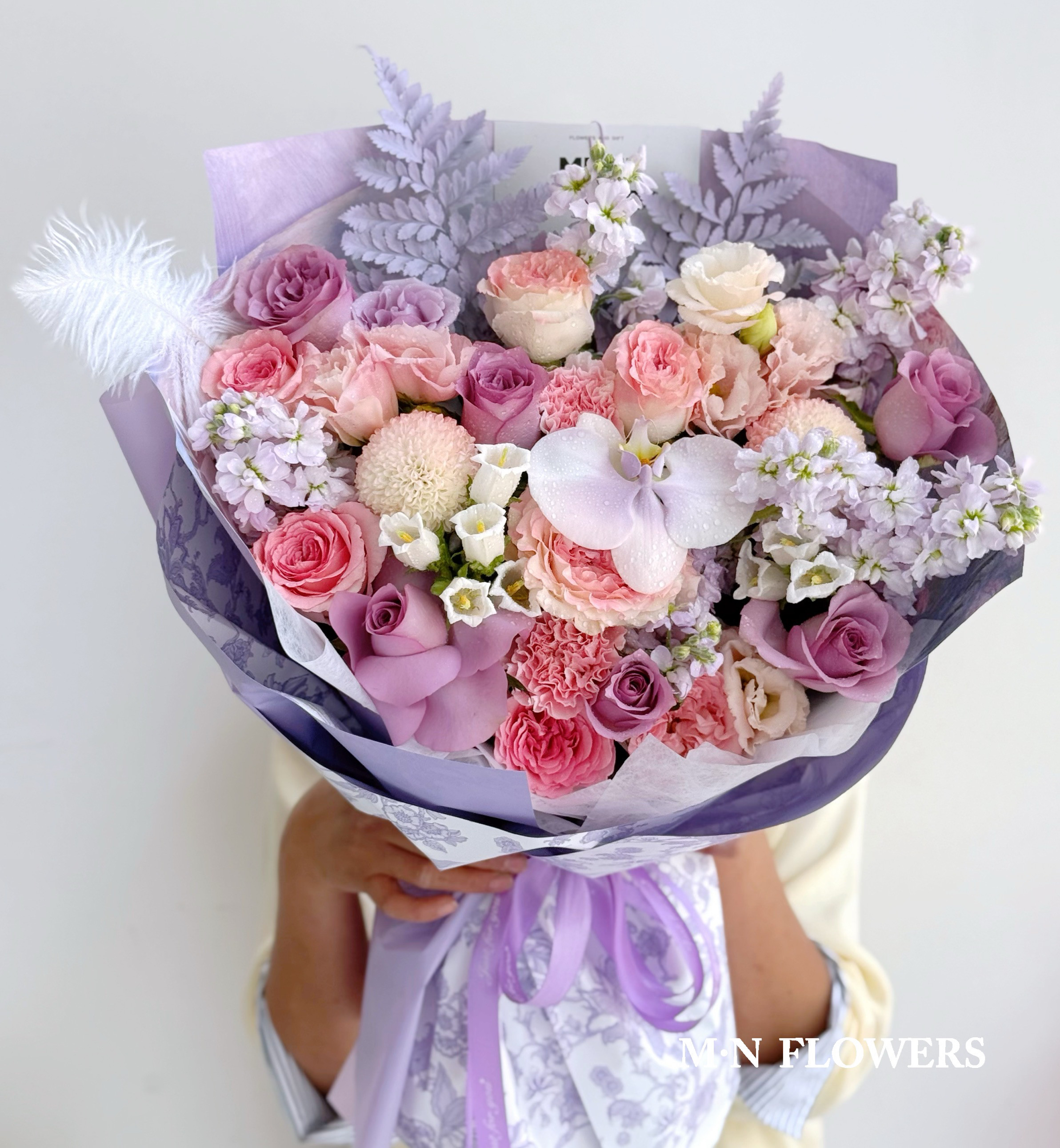 北京鲜花速递康乃馨马卡龙四环