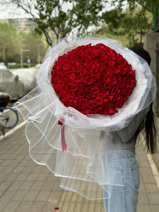 北京鲜花速递199朵大红玫瑰促销情人节花礼送爱人送女友四环包邮