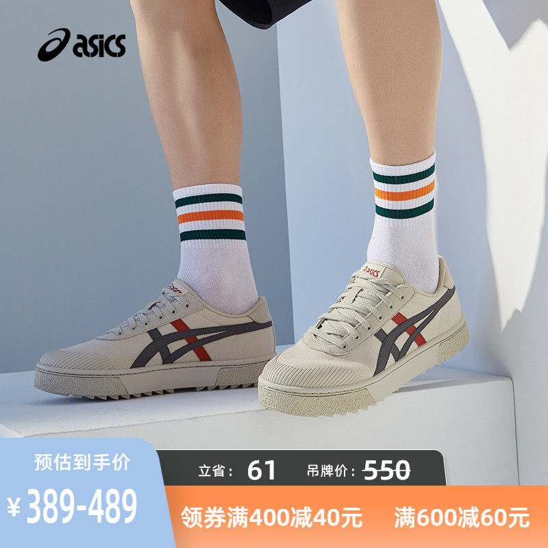 ASICS亚瑟士男女休闲鞋COURT TRAIL低帮板鞋运动时尚透气厚底鞋