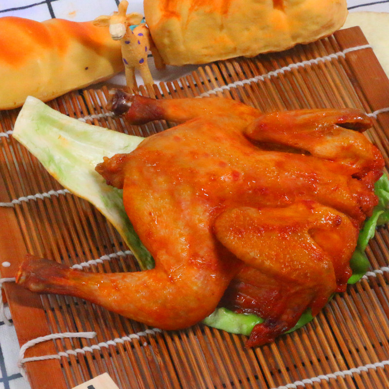 奥尔良烤鸡整只半成品空气炸锅食材童子鸡冷冻整只脆皮鸡蜜汁烤鸡