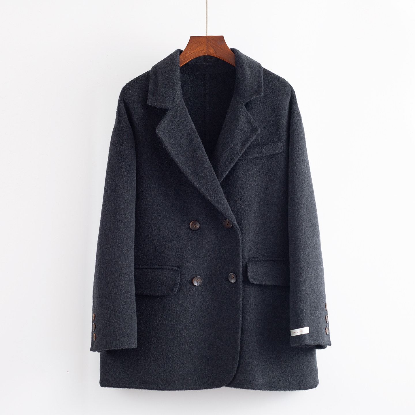 西装外套女小个子毛呢厚款小香风黑色工作服西装领外套2025新款,女装/女士精品,毛呢外套,淘宝优惠券,粉丝福利购,淘宝优惠卷