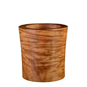 金丝楠木水波纹圆形笔筒 中国风文房四宝礼品