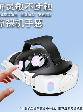 适用于MetaQuest3镜头膜quest3钢化膜VR眼镜膜3D游戏头带戴贴膜