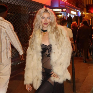 gusty春夏新品 欧美高级感仿皮草外套富家千金狐狸毛辣妹保暖大衣