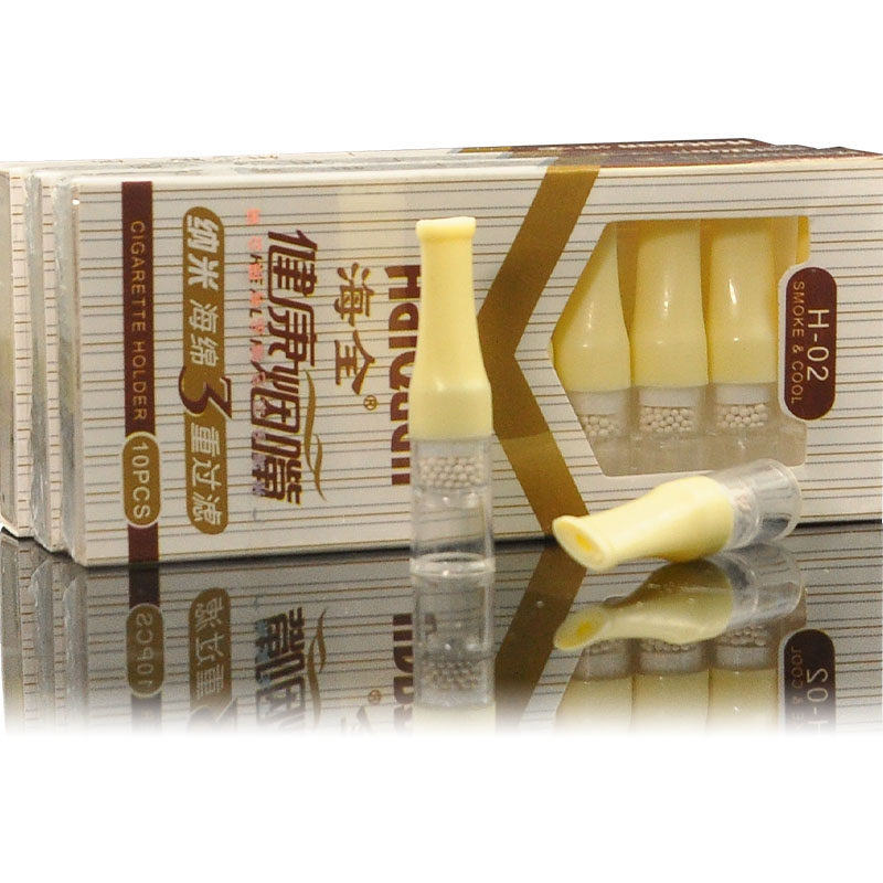 海全烟嘴香烟过滤海棉头清肺三重纳米男士净烟器一次性200支h02软