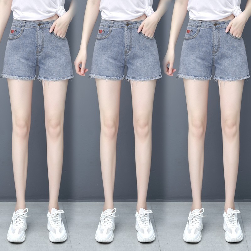 以纯官方旗舰店官网A字阔腿牛仔短裤女装薄款夏季2020年新款高腰