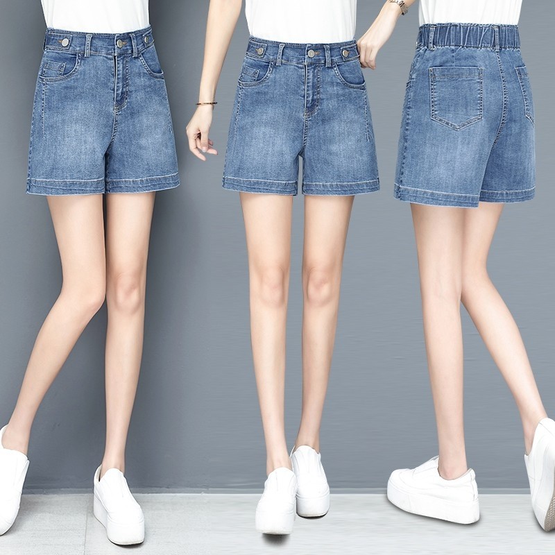 以纯官方旗舰店官网天丝牛仔短裤女装薄款夏季2020新款高腰老爹02