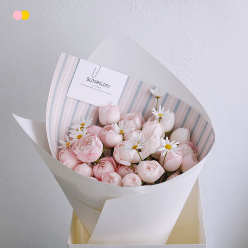 BITEOLOGY【Strawberry Macaron】新品花束鲜花北京同城配送F103
