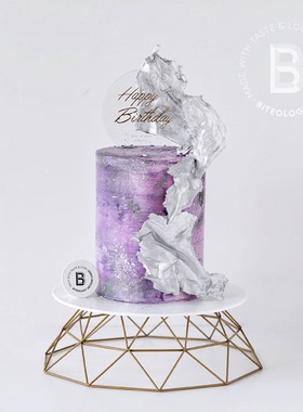 BITEOLOGY【银河/设计师款】E115 创意加高生日蛋糕同城配送