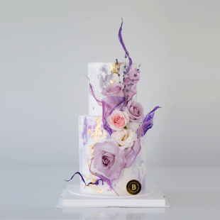 BITEOLOGY 设计师款 新品 鲜花蛋糕北京上海同城配送 普罗旺斯