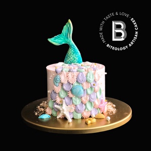 BITEOLOGY【美人鱼】C004 创意女孩儿童加高生日蛋糕北京上海同城