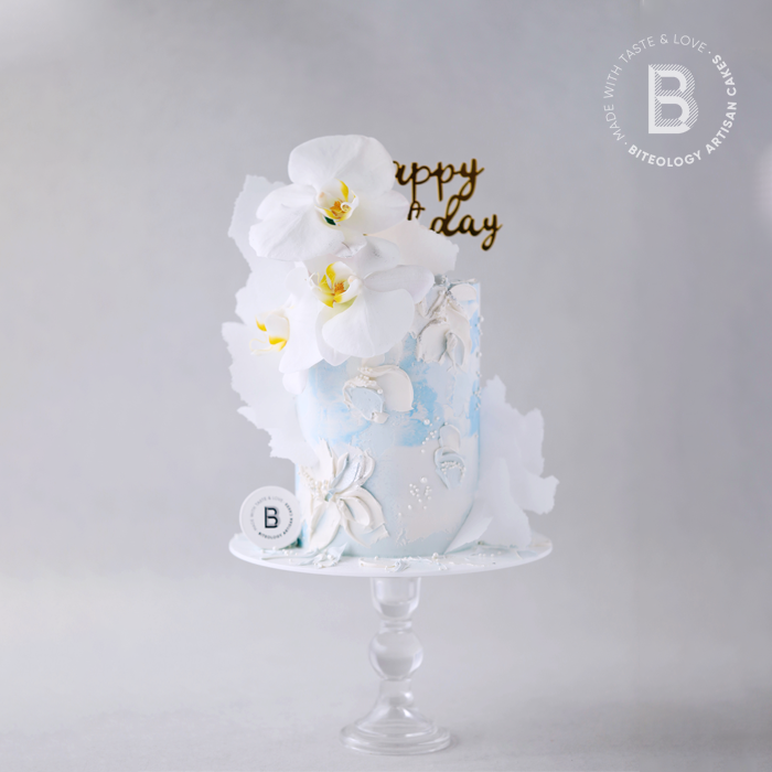 BITEOLOGY【蕙质兰心】C150 鲜花女士加高生日蛋糕 北京上海同城 零食/坚果/特产 生日/节日蛋糕 原图主图