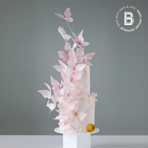 BITEOLOGY【桃花蝶语/设计师款】E162 生日蛋糕新品北京上海同城